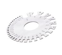 Huairdum Medidor de Espesor de Alambre de Acero Inoxidable, Calibre de Diámetro, Regla de Probador de Medidor de Alambre Redondo con Grabado Transparente, Ideal para Metales No Ferrosos, Cobre y Latón