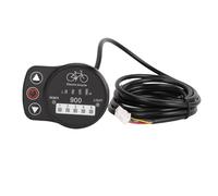 Huairdum Medidor de Pantalla LED para Bicicleta Eléctrica, Computadora con Panel de Pantalla LED de Voltaje Múltiple de 24 V, 36 V y 48, Compatible con el Protocolo n.° 1 para Actualización del