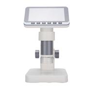 Huairdum Microscopio Digital con Pantalla IPS de 4,5 Pulgadas, Lupa de Vídeo Portátil 1080P con Zoom 5X-32X, 8 LED para Soldadura e Inspección (Gray)