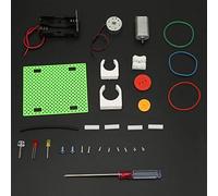 Huairdum Mini Generador Rueda de Transmisión Eléctrica, Kit de Conversión de Energía del Motor, Generador de Plástico ABS de 180 Motores para Niños Aprendizaje de Experimentos Físicos