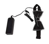 Huairdum Pajarita con Luz LED, Pajarita con Correa Ajustable para el Cuello, con Control de una Tecla con Diseño Brillante, Ideal para Fiestas, Halloween, Festivales de Navidad y Eventos (#1)