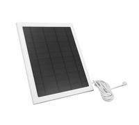 Huairdum Panel para Cámara, Cargador Solar Ajustable de 360 grados a Prueba de Agua IP66, Cargador de Silicio Monocristalino con Cable de 9.8 Pies, Ideal para Uso en Interiores y Exteriores (1PC)