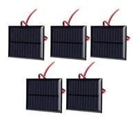 Huairdum Panel Solar 6V0.6W, Panel Solar de Alta e Conversión, Buena Potencia de Salida con Efecto de Poca Luz para Luces Solares de Césped, Luces de Paisaje, Cargadores de Teléfonos