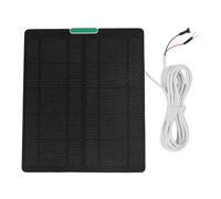 Huairdum Panel Solar de 10 W, Cargador Solar Monocristalino Resistente a la Intemperie, Fuente de Alimentación Portátil para Exteriores con Revestimiento de ETFE, Ideal para Cámaras de Seguridad,