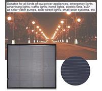 Huairdum Panel Solar de 6 V, Panel de Silicio de Cristal único de Alta e Tasa de Conversión del 16,5% con Diseño de Nieve Duradero, Ideal para Cargador de Batería de 3,7 V y