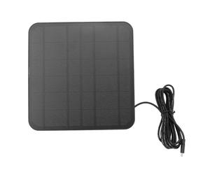 Huairdum Paneles Solares para Cámara de Seguridad, Cargador de Panel con Soporte Ajustable de 360 grados, Resistente Al Agua IP65, Cargador USB C para Cámara con Batería Recargable, Cable de 9,8