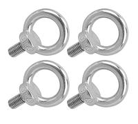 Huairdum Perno de Ojo de Elevación de Acero Inoxidable, Perno de Hombro de Grado Marino Resistente, de Superficie Lisa para Construcción, Construcción Naval, Minería y Aeropuertos (M12)