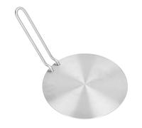 Huairdum Placa Difusora de Calor de Acero Inoxidable, Placa de Inducción de 17,5 Cm para Estufa de Gas y Cocina Eléctrica, con Antiescaldaduras Seguro, Ideal para Olla de Hierro y Olla de Cerámica