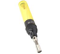 Huairdum Pluma de Soldador de Gas, Herramienta de Soldadura de Butano Portátil, Herramienta de Soldadura Ajustable 1300 para Reparaciones y Bricolaje Eléctrico, Recargable de 8ML (Amarillo