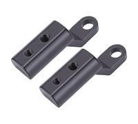 Huairdum Poste de Extensión de Montaje en Espejo, Aleación de Aluminio Negro, Paquete de 2, Poste de Extensión Ajustable con Diseño Universal, Ideal para Soporte de Teléfono, Espejos Retrovisores,