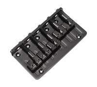 Huairdum Puente de bajo de 5 Cuerdas, Base Fundida Resistente con Silletas de Zinc Ajustables, para Reemplazo de bajo Eléctrico de 5 Cuerdas (BLACK)