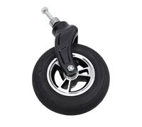 Huairdum Rueda Giratoria de 7 Pulgadas, Rueda de Aleación de Aluminio, de Goma Inflable Antideslizante con Rodamiento de Alta Carga, Ideal para Carros de Mano y Carritos