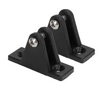 Huairdum Soporte de Bisagra para Cubierta de Barco Marino, Hardware de Montaje Superior Bimini de Nailon, Soporte Compacto Ligero para Anclajes Deslizantes de Kayak y de Visera, 2 uds.