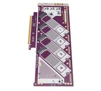 Huairdum Tarjeta Adaptadora NVMe PCIE, Tarjeta de Extensión PCIE 5.0 X16 a M.2 SSD, PCB Chapada en Oro con Velocidad de 512 Gbps, Ideal para Wins OS X, Edición de Vídeo y Diseño Gráfico