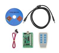 Huairdum Tarjeta de Control de Movimiento Placa de Interfaz USB 3.96 x 2.36in con CD Jog Handler USB Flat Cable para máquina de Grabado