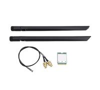 Huairdum Tarjeta de Red WiFi 7 M.2, Adaptador Inalámbrico de 5,8 Gbps, Antenas Duales, Tecnología QAM 4K con Soporte de Triple Banda, Ideal para Portátiles Wins 11