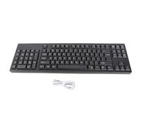 Huairdum Teclado para Zurdos, Ergonómico de Tamaño Completo, 109 Teclas, Teclado de Computadora con Concentrador USB Dual con 2 Puertos USB, Ideal para Diseñadores de Software, Ingenieros, Bancos,
