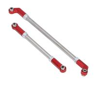 Huairdum Varilla de Enlace de Dirección de Enlace Servo RC de Aleación de Aluminio de 90 Mm, Kit de Actualización de Extremo de Barra de Acoplamiento con Soporte de Cabeza Esférica de 7,5 Mm, Piezas