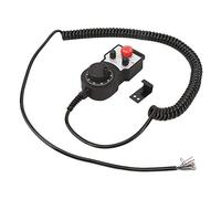 Huairdum Volante Electrónico Inalámbrico de 5 V, de Controlador Manual de 4 Ejes, Generador de Impulsos con Función de Parada de Emergencia, Ideal para Control de Máquinas de Grabado