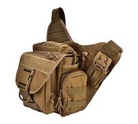 Huairdum Wild Messenger Bag, Vintage Impermeable Hombres Pecho Hombro Bagpack Sling Bag para Maletín Laptop Bag Travel Camping Trekking Cycling Outdoor Equipment Kh