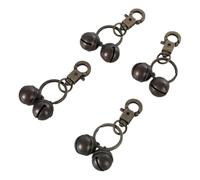 HUAJINGKEJI 4 collares de latón para perro, campanas colgantes para mascotas, campanas para mascotas, The outer diameter of the bell is 2.1CM, Latón