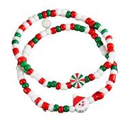 HUAJINGKEJI Adorno de muñeca de arcilla suave con diseño navideño de Papá Noel y muñeco de nieve, 3 diseños únicos, 18 cm, ajustable, ligero, accesorio de muñeca, talla única, como se describe