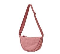 HUAJINGKEJI Bolso bandolera casual de nailon para mujeres y hombres, bolsa de hombro de gran capacidad, bolsa de viaje para compras, Pink, As shown in the picture (error 1-3cm)