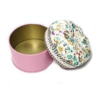 HUAJINGKEJI Cojín de flores con estuche de almacenamiento, soporte para alfileres de costura con caja de accesorios de costura para coser acolchado