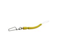 HUAJINGKEJI Cuerda de choque de pesca resistente a la corrosión con clip giratorio y tubo de goma para pesca submarina, amortiguadores de acero inoxidable