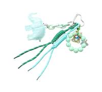 HUAJINGKEJI Elegante bolso de accesorios con colgante elegante llavero monedero adorno mejora la decoración de moda para, Green, As shown in the picture (error 1-3cm)