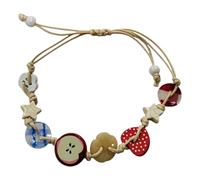 HUAJINGKEJI Elegante decoración de manzanas para mujeres de moda, uso casual, portátil, para fiestas escolares o citas, pulsera de moda, talla única, como se describe