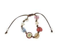 HUAJINGKEJI Elegante decoración de manzanas para mujeres de moda, uso casual, portátil, para fiestas escolares o citas, pulsera de moda, talla única, como se describe