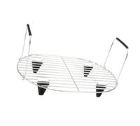HUAJINGKEJI Estante de acero inoxidable para asar y cocinar al vapor con patas de silicona para cocinas lentas de 8.5 cuartos de galón, cocina multifuncional