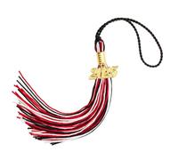 HUAJINGKEJI Gorras de graduación 2025, borlas, elegantes borlas de graduación, decoraciones de graduación para doctorado, As shown in the figure, Cuero