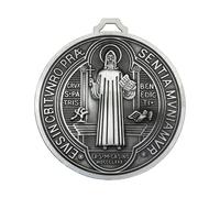 HUAJINGKEJI Joyería de moda, colgante circular de fe cristiana, accesorios devocionales, decoración del hogar, joyería religiosa de aleación para culto, 14.0*12.7cm, Metal
