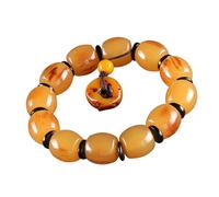 HUAJINGKEJI Joyería de moda, pulsera elástica con cuentas de oración budista natural, pulsera para meditación y paz, joyería religiosa hecha a mano, As shown in the figure, vidrio/esmaltado