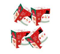 HUAJINGKEJI Juego de 4 cajas de regalo de vacaciones, cajas multifuncionales temáticas de Navidad para ocasiones de celebración