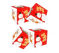 HUAJINGKEJI Juego de 4 cajas de regalo de vacaciones, cajas multifuncionales temáticas de Navidad para ocasiones de celebración
