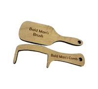 HUAJINGKEJI Juego de regalo único para hombres calvos, sin pelo, peine y cepillo sin dientes, accesorios para fiestas, broma, calvos