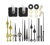 HUAJINGKEJI Mecanismo de movimiento de reloj de péndulo negro y dorado para relojes, piezas de equipo de reparación manual, kits de movimiento de reloj, herramientas de reloj