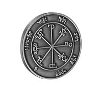 HUAJINGKEJI Moneda de meditación de aleaciones místicas para altares espirituales, protección energética y decoración del hogar, regalos rituales