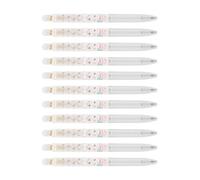 HUAJINGKEJI Paquete de 12 bolígrafos de gel de secado rápido suave de 0,5 mm, bolígrafo de punta fina para exámenes, oficina, escuela, escritura, gel silencioso