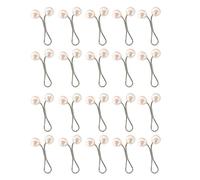 HUAJINGKEJI Paquete de 20 clips de bufanda en forma de U adornados con perlas para chal hiyab de sujeción segura