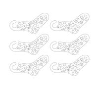 HUAJINGKEJI Paquete de 6 bloqueadores de punto de madera para entusiastas de las manualidades que crean y exhiben calcetines hechos a mano, herramienta de visualización de formas de calcetines, talla