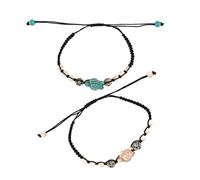 HUAJINGKEJI Pulseras únicas de tortugas marinas turquesas para mujeres y hombres, hechas a mano, piedra natural, joyería de playa, accesorio de moda para mujer, talla única, como se describe