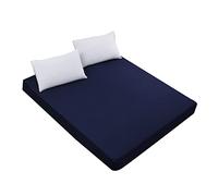 HUAJINGKEJI Sábana bajera impermeable con banda elástica, antideslizante, protector de colchón para cama individual, doble, sábana impermeable