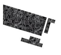 HUAJINGKEJI Teclas Contour3.0 de 64/74 teclas de doble disparo con impresión lateral retroiluminada, sublimaciones de tinte ampliamente para 60, 61, 63, 64, 65, 67, teclas translúcidas retroiluminadas