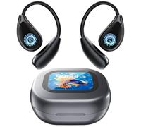 HUAJUN AI Auriculares Traductor en Tiempo Real, 8 Modos Traducción con 164 Idiomas, Bluetooth 5.4 & Pantalla LED, 4 en 1 Open Ear AI Auriculares Traductores para Viajes Negocios, Aprendizaje