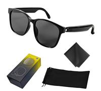 HUAJUN Gafas Inteligentes, Gafas de Sol de Audio Bluetooth 5.3 con Auriculares Abiertos, Asistente de Voz, Protección contra Rayos Ultravioleta,Impermeable IPX5, para Ciclismo, Conducción, Viajar