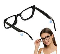 HUAJUN Gafas Inteligentes, Gafas Inteligentes Bluetooth para Mujeres y Hombres, Control Táctil, Bluetooth 5.4, Micrófono y Altavoces Integrados a Oído Abierto, para Ciclismo, Excursiones, Viajes